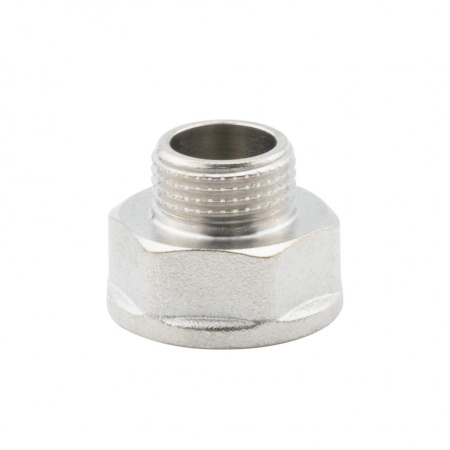 Переходник 1/2" х 3/8" ВР-НР, никелированный Alato