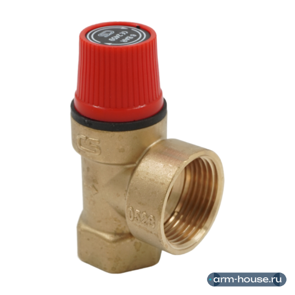 Клапан предохранительный ELSEN ESV06 3/4"х1" ВВ 6 бар, латунь