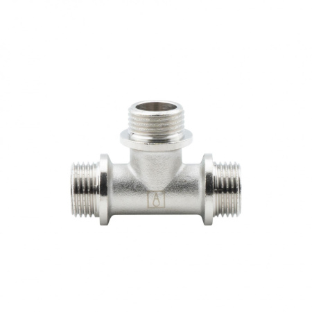 Тройник 1/2" НР-НР-НР, никелированный Alato