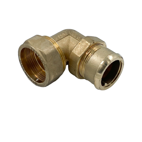 Сгон-американка угловой НВ ELSEN Metalit, 1 1/4", латунь, плоское уплотнение