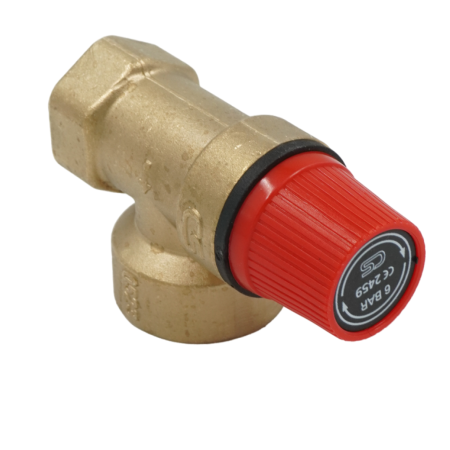 Клапан предохранительный ELSEN ESV06 3/4"х1" ВВ 6 бар, латунь