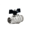 Кран шаровой 3/4", неполнопроходной, НР/НР, ручка бабочка