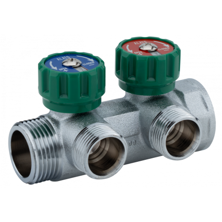 Регулирующий коллектор Alato 1" x 3/4", 2 выхода