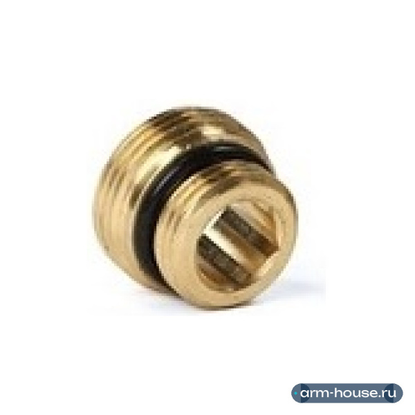 Ниппель резьбозажимной Rehau, 1/2" x 3/4", латунь, наружная резьба