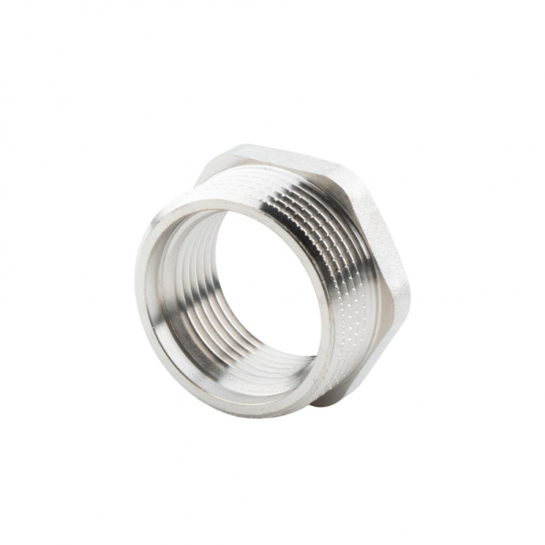 Футорка 1 1/4" х 1" НР-ВР, никелированная Alato