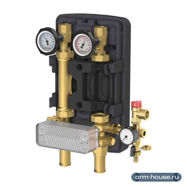 Насосная группа Astroflow UC-SD DN25 c теплообменником 30 пластин, без насоса