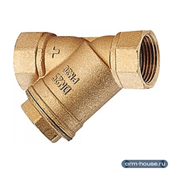 Фильтр механической очистки Giacomini R74A 3/4" ВВ PN30, латунь