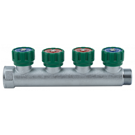Регулирующий коллектор Alato 3/4" x 1/2", 4 выхода