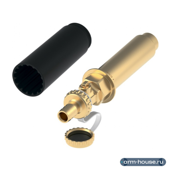 Заглушка с гидроизоляционной муфтой TECE Seal System, 1/2", латунь/пластик, с клапаном заполнения/опорожнения