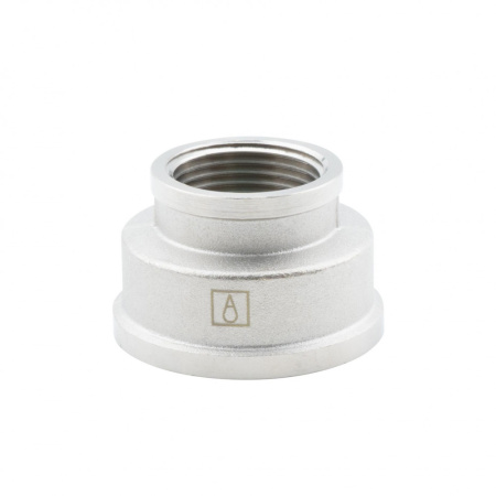 Муфта переходная 1 1/2" х 1" , ВР-ВР, никелированная Alato
