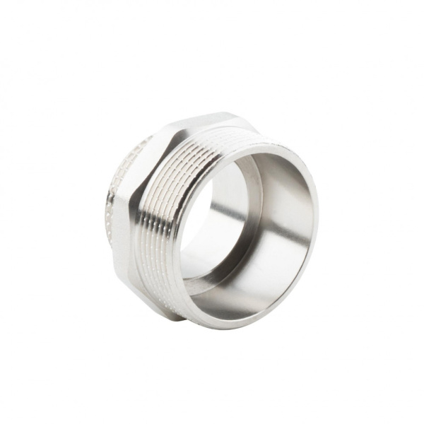 Ниппель переходной 2" х 1 1/2" , НР-НР, никелированный Alato