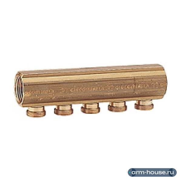 Коллектор распределительный Giacomini R551S 1 1/4"х18, 9 контуров, НР