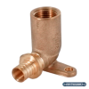 Угольник настенный ВР РЕХАУ RAUTITAN, 16-Rp 1/2", бронза (RX+), с длинным патрубком