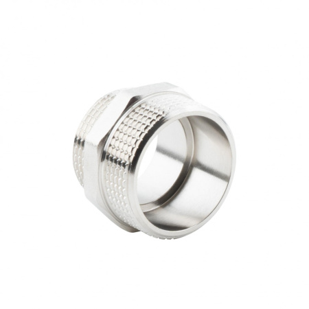 Ниппель переходной 1 1/2" х 1 1/4" , НР-НР, никелированный Alato