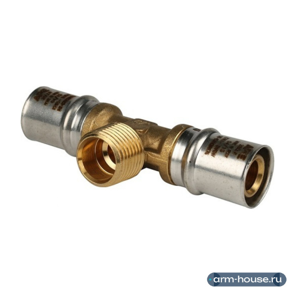 Тройник пресс Stout 20x1/2" НР с наружной резьбой (SFP-0008-201220)