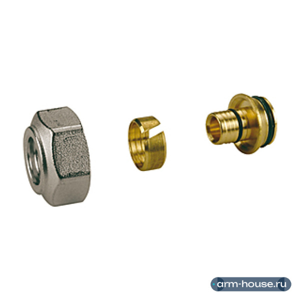 Переходник Giacomini R179E, 3/4"х16x2, латунь