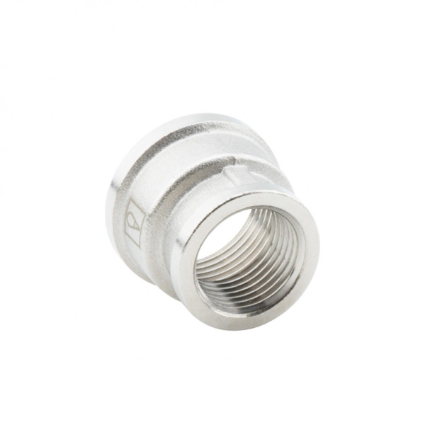 Муфта переходная 3/4" х 1/2" , ВР-ВР, никелированная Alato