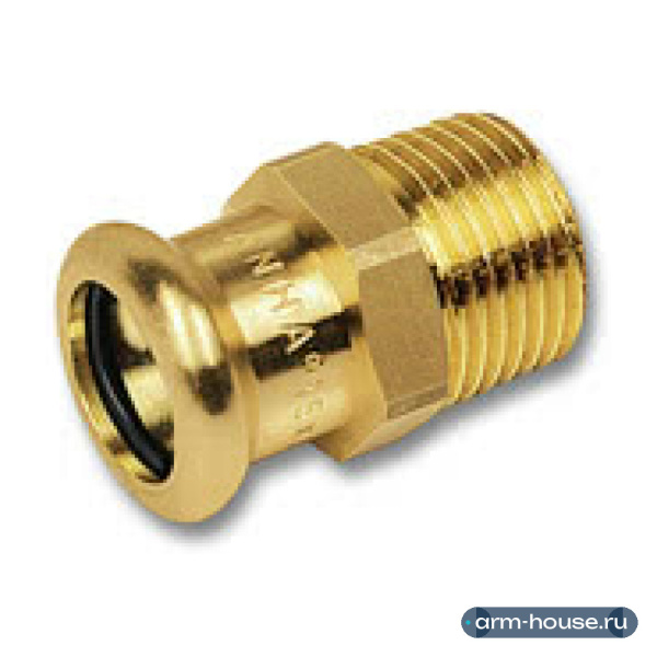 Ниппель переходной SANHA 8243g, 18x3/4", бронза, НР