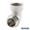 Угольник 3/4" ВР-НР, никелированный Alato
