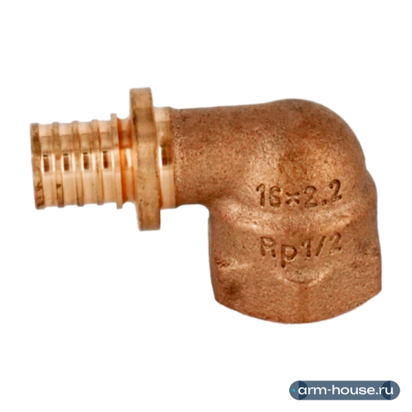 Угольник-переходник ВР РЕХАУ RAUTITAN, 16-Rp 1/2", бронза (RX+)