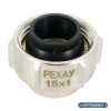 Резьбозажимное соединение Rehau RAUTITAN, 3/4" (НГ ЕК) x 15, никелированная латунь