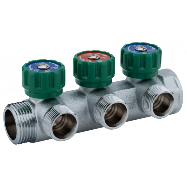 Регулирующий коллектор Alato 1" x 3/4", 3 выхода