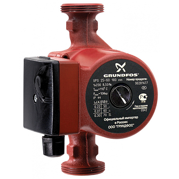 Циркуляционные насосы | Grundfos UPS 25-80 180 с гайками