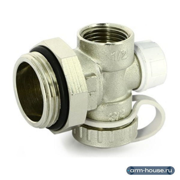 Концевик Uni-Fitt 1"x1/2" для коллекторных групп никелированный 460N4200