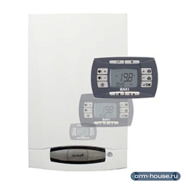 Котёл газовый настенный Baxi NUVOLA-3 Comfort 280 i, мощность 10.4-28 кВт, двухконтурный, открытая камера сгорания