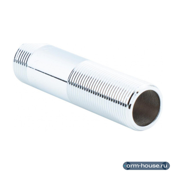 Сгон 3/4" х 100 мм НР-НР, хромированный Alato