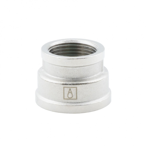 Муфта переходная 1" х 3/4" , ВР-ВР, никелированная Alato