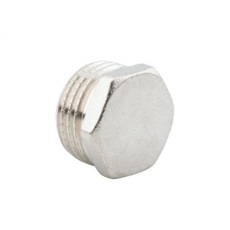 Заглушка 1/2" НР, никелированная Alato