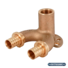 Угольник настенный проточный РЕХАУ RAUTITAN, 20/20-Rp 1/2", бронза (RX+), длинный