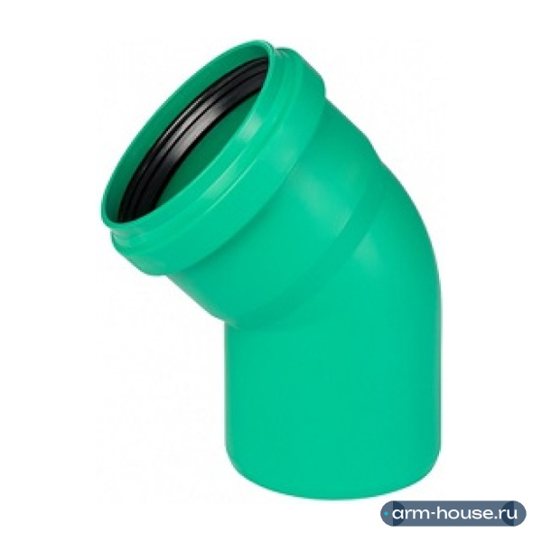 Отвод Ostendorf KG2000B, 45°, 400, 400, PP-MD (полипропилен)