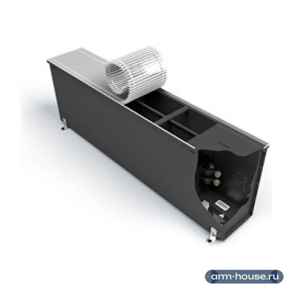 Конвектор внутрипольный Varmann Ntherm Maxi 300х300х2400 мм, U-профиль, с естественной конвекцией, с алюминиевой решеткой