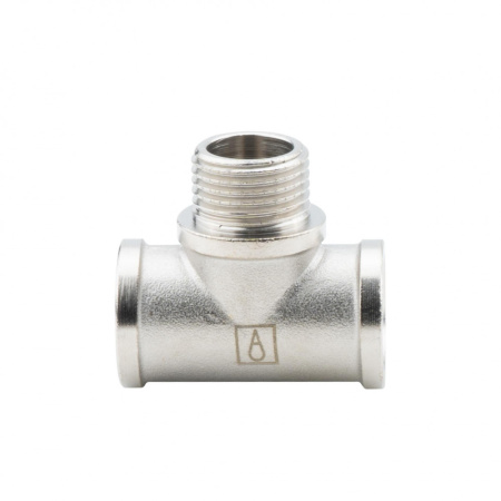 Тройник 1/2" ВР-НР-ВР, никелированный Alato