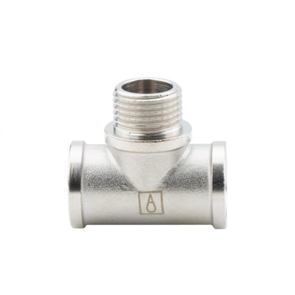 Тройник 1/2" ВР-НР-ВР, никелированный Alato