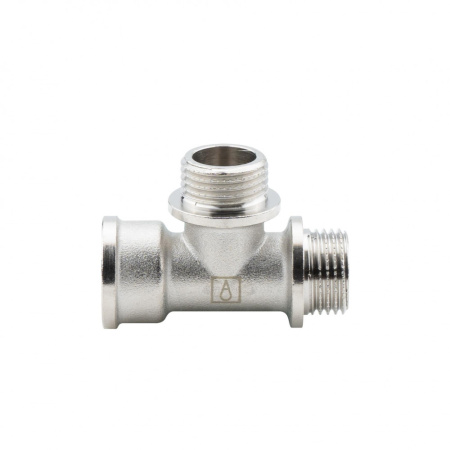 Тройник 1/2" ВР-НР-НР, никелированный Alato