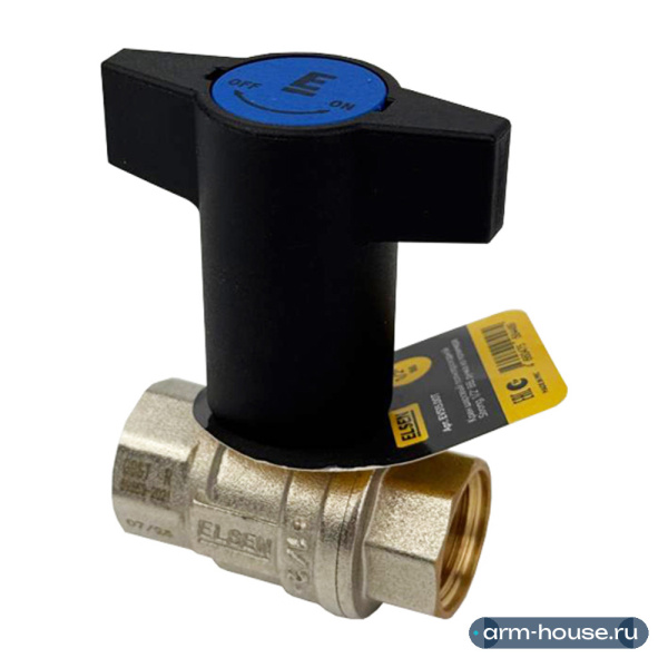 Кран шаровой, ELSEN, Strong, полнопроходной, 3/4", ВВ, ручка из полимера