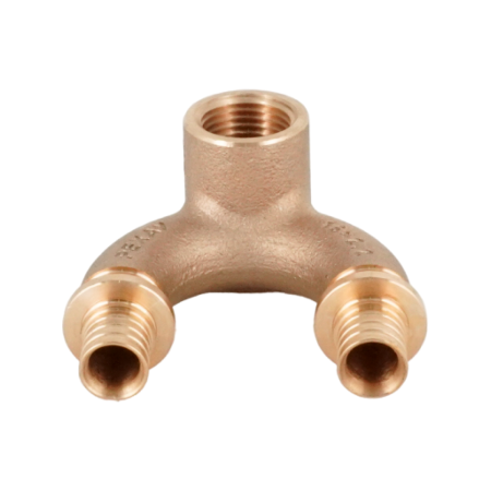 Угольник настенный проточный РЕХАУ RAUTITAN, 16/16-Rp 1/2", бронза (RX+), короткий