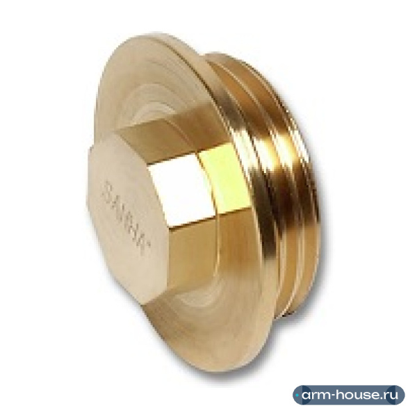 Соединение для шлангов SANHA, 3/4", латунь, заглушка, 751