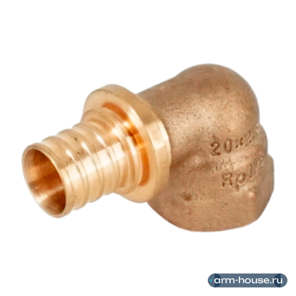 Угольник-переходник ВР РЕХАУ RAUTITAN, 20-Rp 1/2", бронза (RX+)