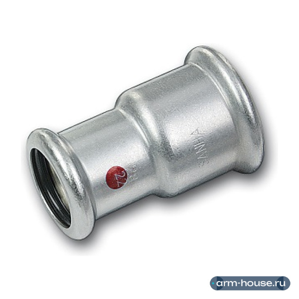 Муфта редукционная SANHA 24240, 54 x 28, оцинкованная сталь, ВПр-ВПр