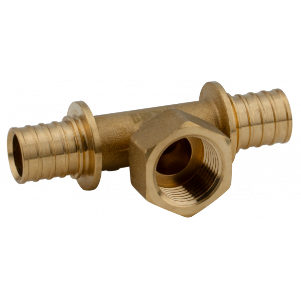 Тройник латунный переходник 20 x 1/2" x 20 Alato
