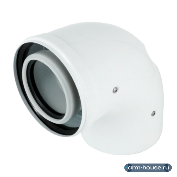 Колено Мега Опт 90 градусов, диаметр 80/125mm Condensing