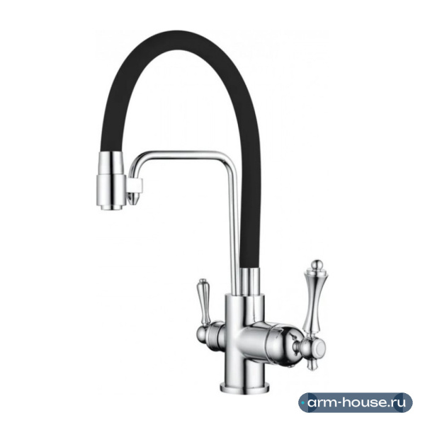 Cмеситель для кухни под фильтр GANZER SILESTIS GZ77025C Черный