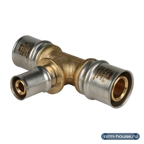 Тройник пресс Stout 26x16x26 мм переходной (SFP-0005-261626)