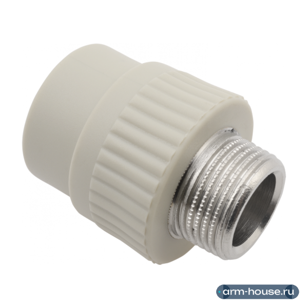 Муфта комбинированная FV Plast 20х3/4" НР с наружной резьбой полипропиленовая