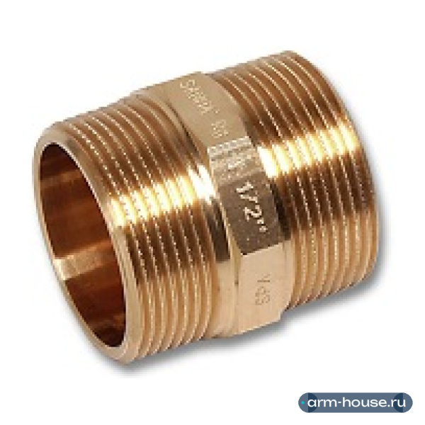 Водорозетка настенная SANHA, 15 x 1/2", бронза, с 3 точками крепежа, 4471g